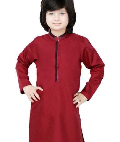 Boys Kurta In Maroon