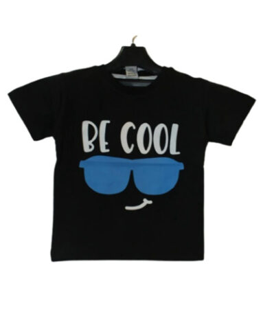 Latest Black Be Cool Printed T Shirt