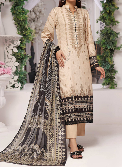 Misri Black Digital Printed Lawn Dress